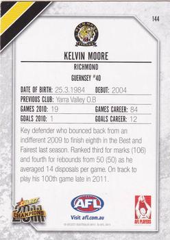 2011 Select AFL Champions #144 Kelvin Moore Back
